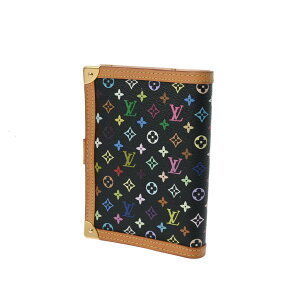 Louis Vuitton Agenda Noir PM Black Multicolor Cover